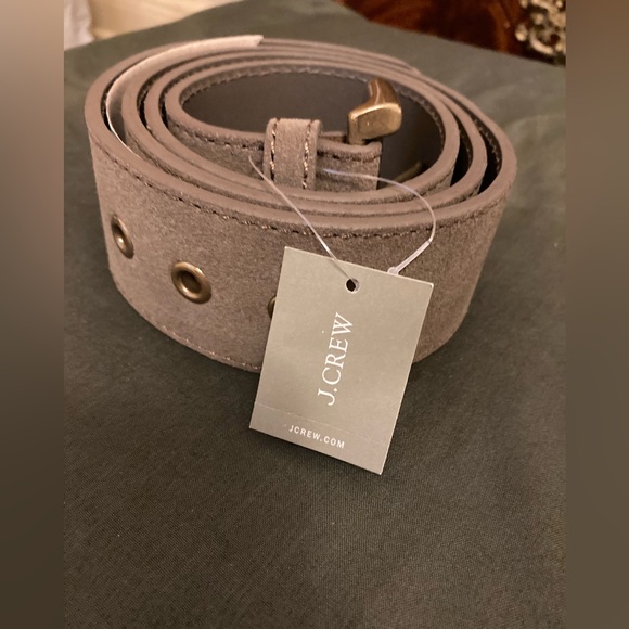 Brand New J Crew women’s green suede belt - Picture 3 of 9